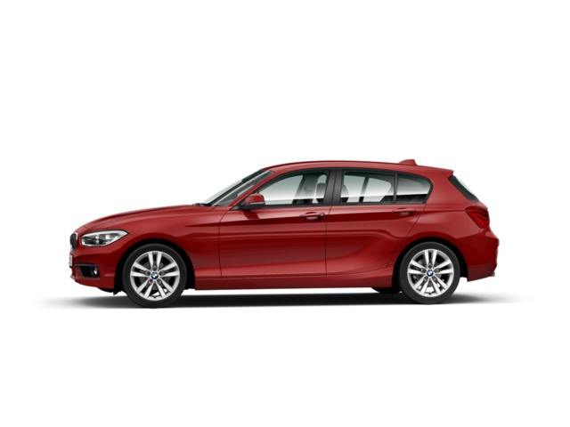 BMW Serie 1 118i color Rojo. Año 2018. 100KW(136CV). Gasolina. En concesionario Caetano Cuzco, Alcalá de Madrid