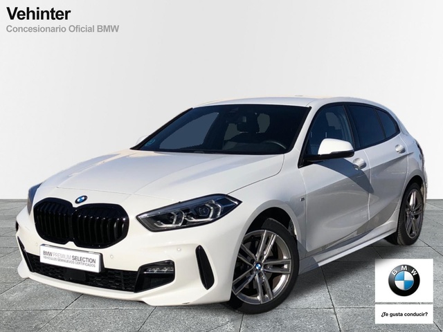 BMW Serie 1 118d color Blanco. Año 2021. 110KW(150CV). Diésel. En concesionario Vehinter Alcorcón de Madrid