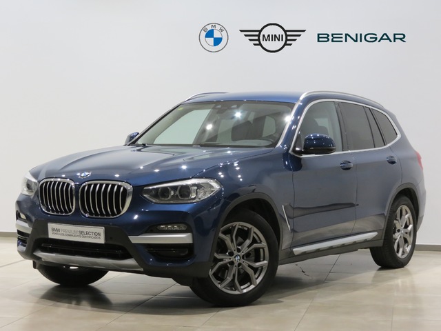 BMW X3 xDrive20d color Azul. Año 2020. 140KW(190CV). Diésel. En concesionario GANDIA Automoviles Fersan, S.A. de Valencia