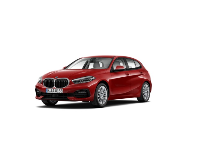 BMW Serie 1 118i color Rojo. Año 2019. 103KW(140CV). Gasolina. En concesionario GANDIA Automoviles Fersan, S.A. de Valencia