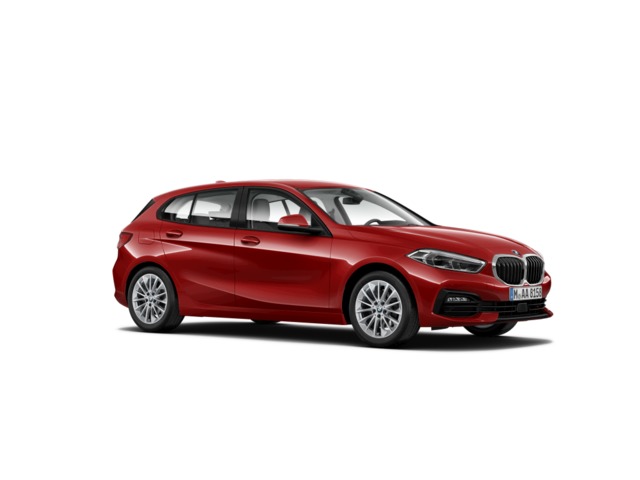 BMW Serie 1 118i color Rojo. Año 2019. 103KW(140CV). Gasolina. En concesionario GANDIA Automoviles Fersan, S.A. de Valencia