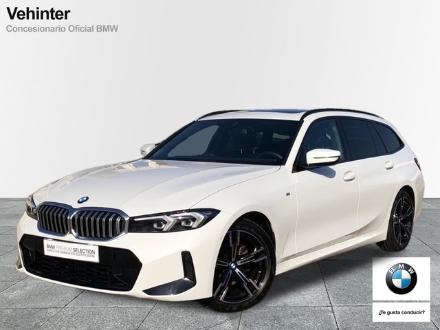 BMW Serie 3 320d Touring color Blanco. Año 2024. 140KW(190CV). Diésel. En concesionario Vehinter Getafe de Madrid