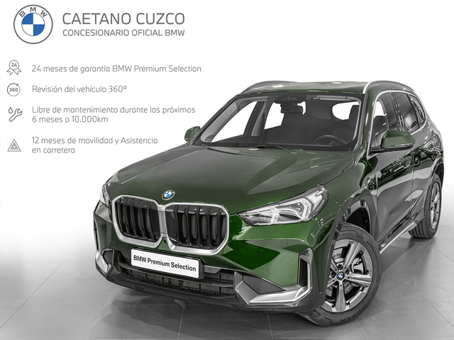 BMW X1 sDrive18d color Verde. Año 2024. 110KW(150CV). Diésel. En concesionario Caetano Cuzco, Alcalá de Madrid