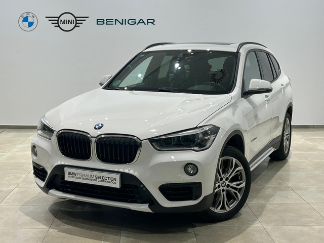 BMW X1 sDrive18d color Blanco. Año 2017. 110KW(150CV). Diésel. En concesionario GANDIA Automoviles Fersan, S.A. de Valencia