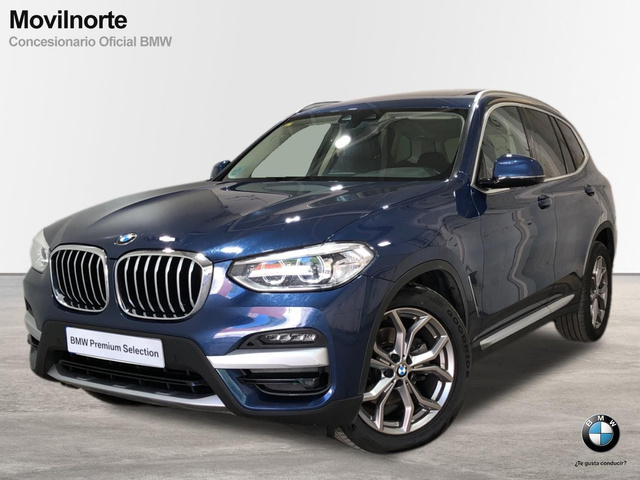 BMW X3 xDrive20d color Azul. Año 2020. 140KW(190CV). Diésel. En concesionario Movilnorte El Plantio de Madrid