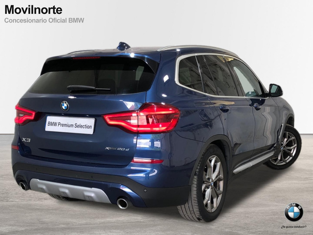 BMW X3 xDrive20d color Azul. Año 2020. 140KW(190CV). Diésel. En concesionario Movilnorte El Plantio de Madrid