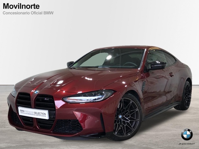 BMW M M4 Coupe color Rojo. Año 2024. 375KW(510CV). Gasolina. En concesionario Movilnorte El Plantio de Madrid