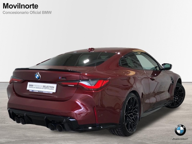 BMW M M4 Coupe color Rojo. Año 2024. 375KW(510CV). Gasolina. En concesionario Movilnorte El Plantio de Madrid
