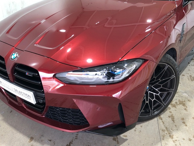 BMW M M4 Coupe color Rojo. Año 2024. 375KW(510CV). Gasolina. En concesionario Movilnorte El Plantio de Madrid