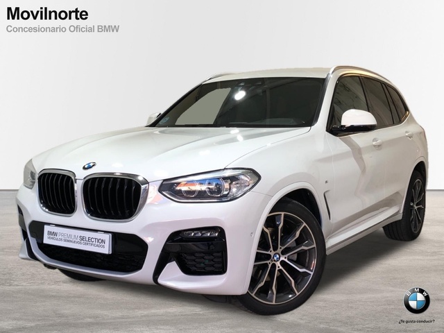 BMW X3 xDrive20d color Blanco. Año 2020. 140KW(190CV). Diésel. En concesionario Movilnorte El Carralero de Madrid