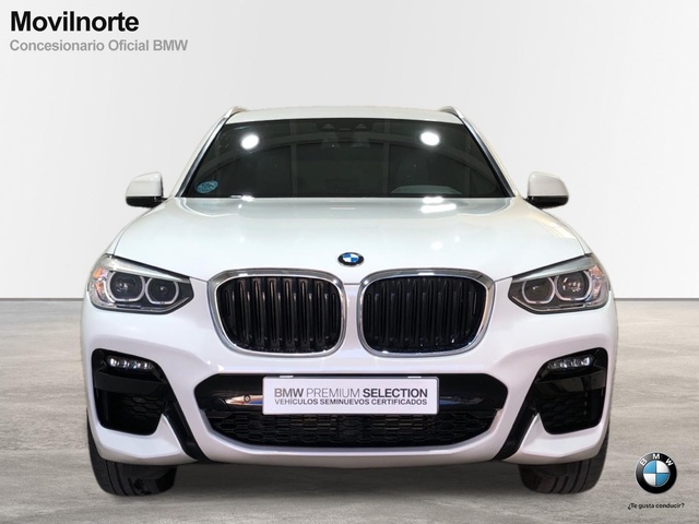 BMW X3 xDrive20d color Blanco. Año 2020. 140KW(190CV). Diésel. En concesionario Movilnorte El Carralero de Madrid