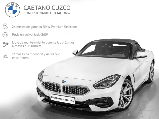 BMW Z4 sDrive30i Cabrio color Blanco. Año 2021. 190KW(258CV). Gasolina. En concesionario Caetano Cuzco, Salvatierra de Madrid