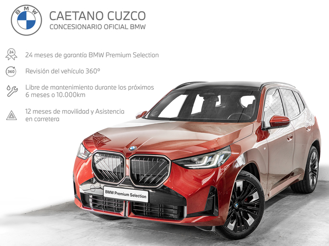 BMW X3 xDrive20d color Rojo. Año 2024. 145KW(197CV). Diésel. En concesionario Caetano Cuzco, Salvatierra de Madrid