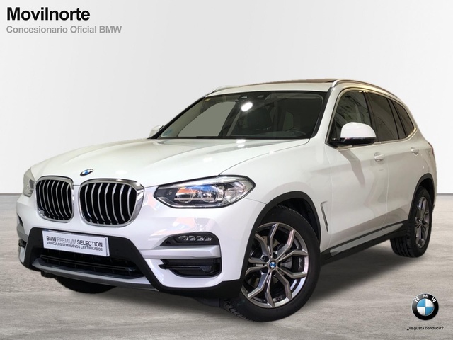 BMW X3 xDrive20d color Blanco. Año 2020. 140KW(190CV). Diésel. En concesionario Movilnorte El Plantio de Madrid