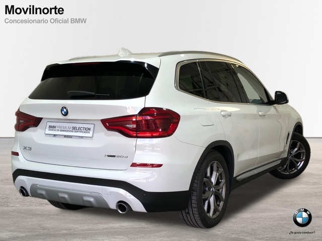 BMW X3 xDrive20d color Blanco. Año 2020. 140KW(190CV). Diésel. En concesionario Movilnorte El Plantio de Madrid