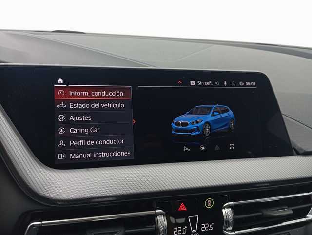 BMW Serie 1 116d color Azul. Año 2024. 85KW(116CV). Diésel. En concesionario Augusta Aragon S.A. de Zaragoza