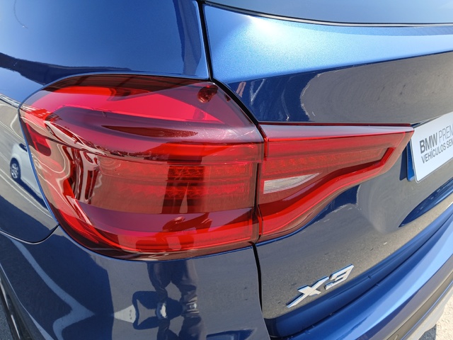 BMW X3 xDrive20d color Azul. Año 2021. 140KW(190CV). Diésel. En concesionario GANDIA Automoviles Fersan, S.A. de Valencia