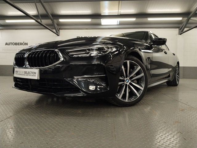 BMW Serie 8 840i Gran Coupe color Negro. Año 2021. 250KW(340CV). Gasolina. En concesionario Autoberón de La Rioja