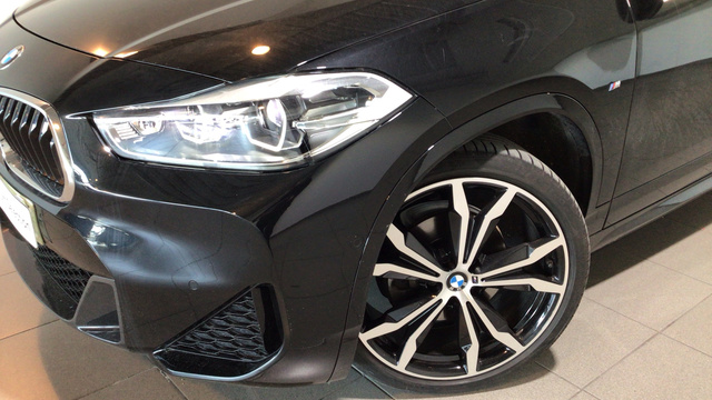BMW X2 sDrive18d color Negro. Año 2021. 110KW(150CV). Diésel. En concesionario BYmyCAR Madrid - Alcalá de Madrid