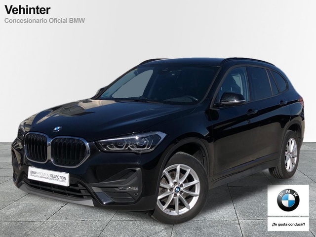 BMW X1 sDrive18d color Negro. Año 2020. 110KW(150CV). Diésel. En concesionario Vehinter Getafe de Madrid