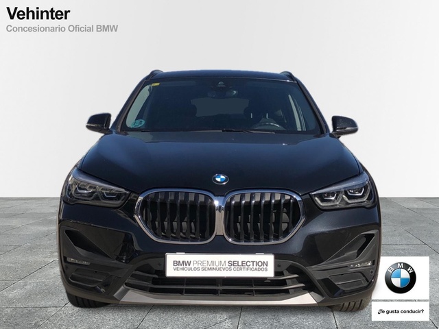 BMW X1 sDrive18d color Negro. Año 2020. 110KW(150CV). Diésel. En concesionario Vehinter Getafe de Madrid