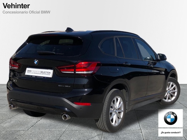 BMW X1 sDrive18d color Negro. Año 2020. 110KW(150CV). Diésel. En concesionario Vehinter Getafe de Madrid