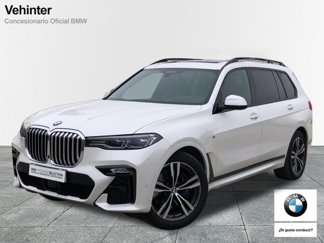 BMW X7 xDrive30d color Blanco. Año 2021. 195KW(265CV). Diésel. En concesionario Vehinter Getafe de Madrid