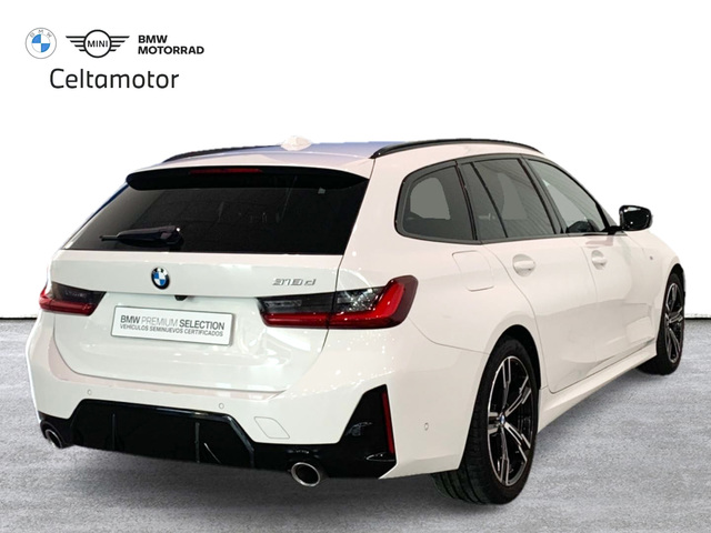 BMW Serie 3 318d Touring color Blanco. Año 2024. 110KW(150CV). Diésel. En concesionario Celtamotor Lalín de Pontevedra