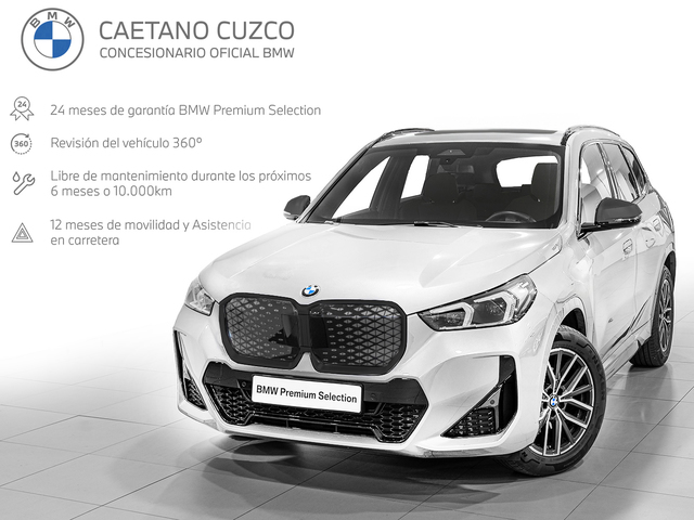 BMW iX1 eDrive20 color Blanco. Año 2025. 150KW(204CV). Eléctrico. En concesionario Caetano Cuzco Raimundo Fernandez Villaverde, 45 de Madrid