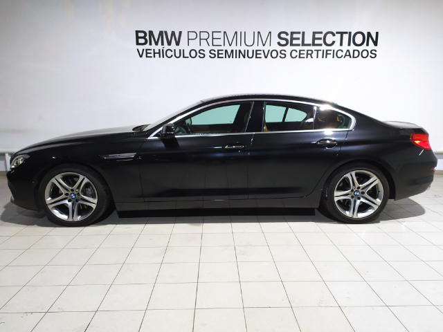 BMW Serie 6 640i Gran Coupe color Negro. Año 2016. 235KW(320CV). Gasolina. En concesionario Hispamovil, Orihuela de Alicante