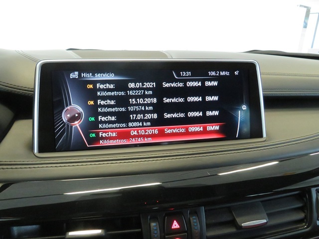 BMW X6 xDrive40d color Blanco. Año 2016. 230KW(313CV). Diésel. En concesionario Lugauto S.A. de Lugo