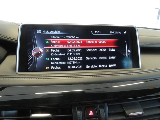 BMW X6 xDrive40d color Blanco. Año 2016. 230KW(313CV). Diésel. En concesionario Lugauto S.A. de Lugo