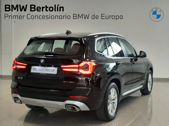 BMW X3 sDrive18d color Negro. Año 2023. 110KW(150CV). Diésel. En concesionario Automoviles Bertolin S.L. de Valencia