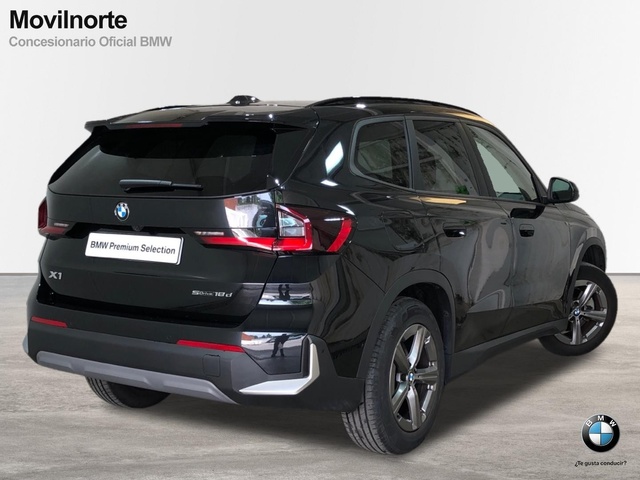 BMW X1 sDrive18d color Negro. Año 2024. 110KW(150CV). Diésel. En concesionario Movilnorte El Plantio de Madrid