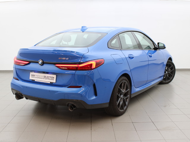 BMW Serie 2 218d Gran Coupe color Azul. Año 2021. 110KW(150CV). Diésel. En concesionario Augusta Aragon S.A. de Zaragoza