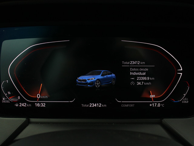 BMW Serie 2 218d Gran Coupe color Azul. Año 2021. 110KW(150CV). Diésel. En concesionario Augusta Aragon S.A. de Zaragoza