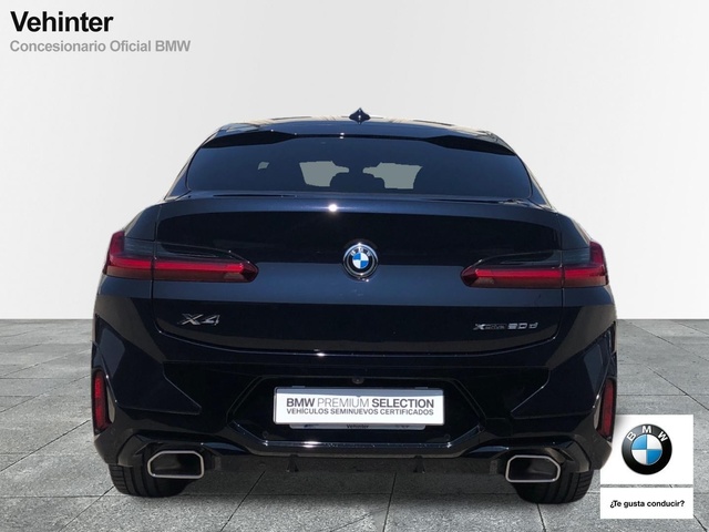 BMW X4 xDrive20d color Negro. Año 2025. 140KW(190CV). Diésel. En concesionario Vehinter Getafe de Madrid