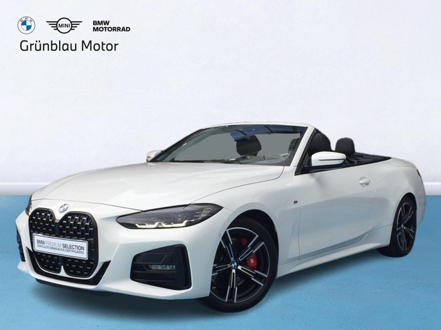 BMW Serie 4 420d Cabrio color Blanco. Año 2024. 140KW(190CV). Diésel. En concesionario Grünblau Motor (Bmw y Mini) de Cantabria
