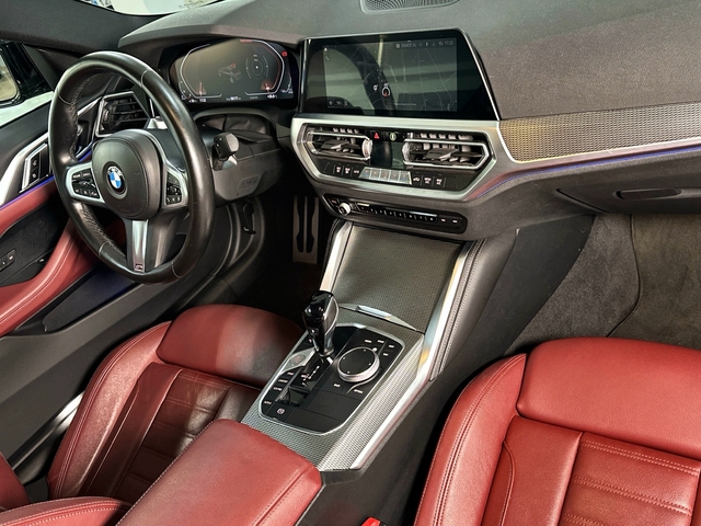 BMW Serie 4 420d Coupe color Negro. Año 2022. 140KW(190CV). Diésel. En concesionario Triocar Gijón (Bmw y Mini) de Asturias