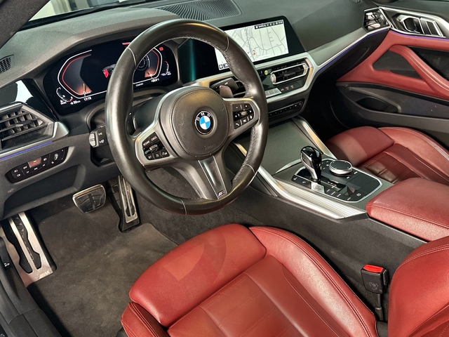 BMW Serie 4 420d Coupe color Negro. Año 2022. 140KW(190CV). Diésel. En concesionario Triocar Gijón (Bmw y Mini) de Asturias