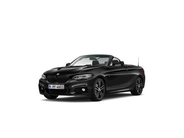 BMW Serie 2 220i Cabrio color Negro. Año 2020. 135KW(184CV). Gasolina. En concesionario Hispamovil Elche de Alicante