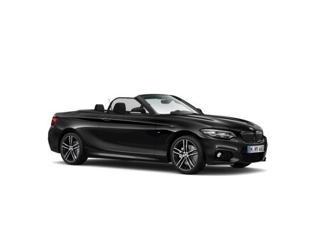 BMW Serie 2 220i Cabrio color Negro. Año 2020. 135KW(184CV). Gasolina. En concesionario Hispamovil Elche de Alicante