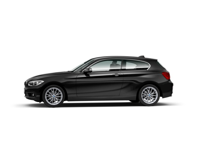 BMW Serie 1 116d color Negro. Año 2018. 85KW(116CV). Diésel. En concesionario Novomóvil Oleiros de Coruña