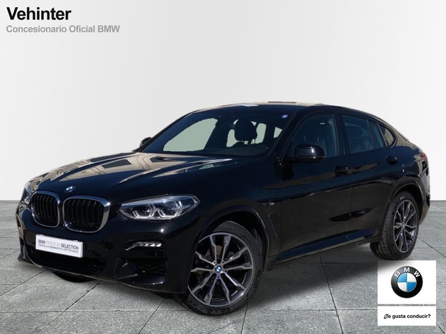 BMW X4 xDrive20d color Negro. Año 2021. 140KW(190CV). Diésel. En concesionario Vehinter Getafe de Madrid