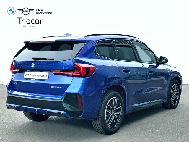 BMW X1 sDrive18d color Azul. Año 2024. 110KW(150CV). Diésel. En concesionario Triocar Gijón (Bmw y Mini) de Asturias