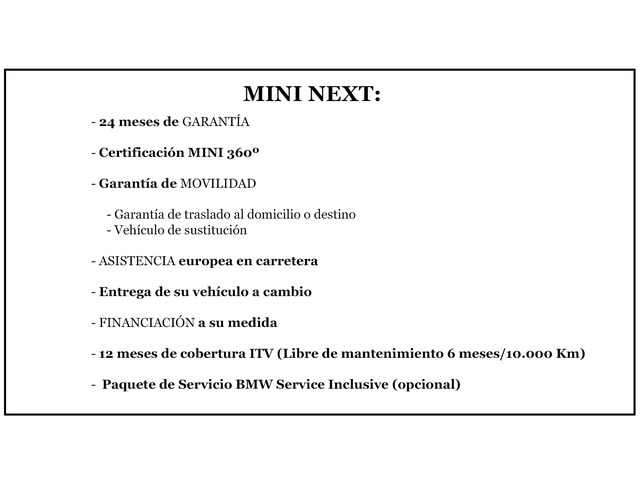 fotoG 9 del MINI MINI 3 Puertas Cooper SE 135 kW (184 CV) 184cv Eléctrico del 2024 en Guipuzcoa
