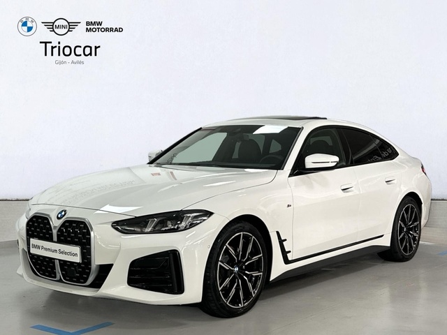 BMW Serie 4 420d Gran Coupe color Blanco. Año 2025. 140KW(190CV). Diésel. En concesionario Triocar Gijón (Bmw y Mini) de Asturias