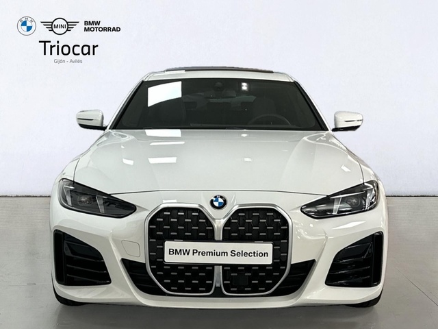 BMW Serie 4 420d Gran Coupe color Blanco. Año 2025. 140KW(190CV). Diésel. En concesionario Triocar Gijón (Bmw y Mini) de Asturias