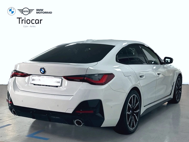 BMW Serie 4 420d Gran Coupe color Blanco. Año 2025. 140KW(190CV). Diésel. En concesionario Triocar Gijón (Bmw y Mini) de Asturias
