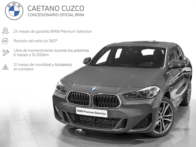 BMW X2 xDrive20i color Gris. Año 2021. 131KW(178CV). Gasolina. En concesionario Caetano Cuzco, Alcalá de Madrid
